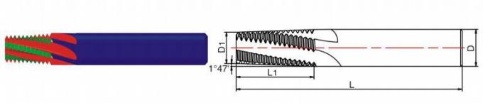 Filo Endmills del carburo di tungsteno di Wxsoon BSPT per CNC che infila taglio